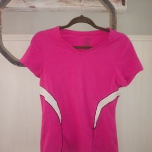 Neon pink tee